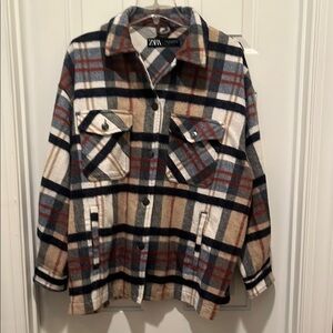 Zara Multicolor Plaid Shacket